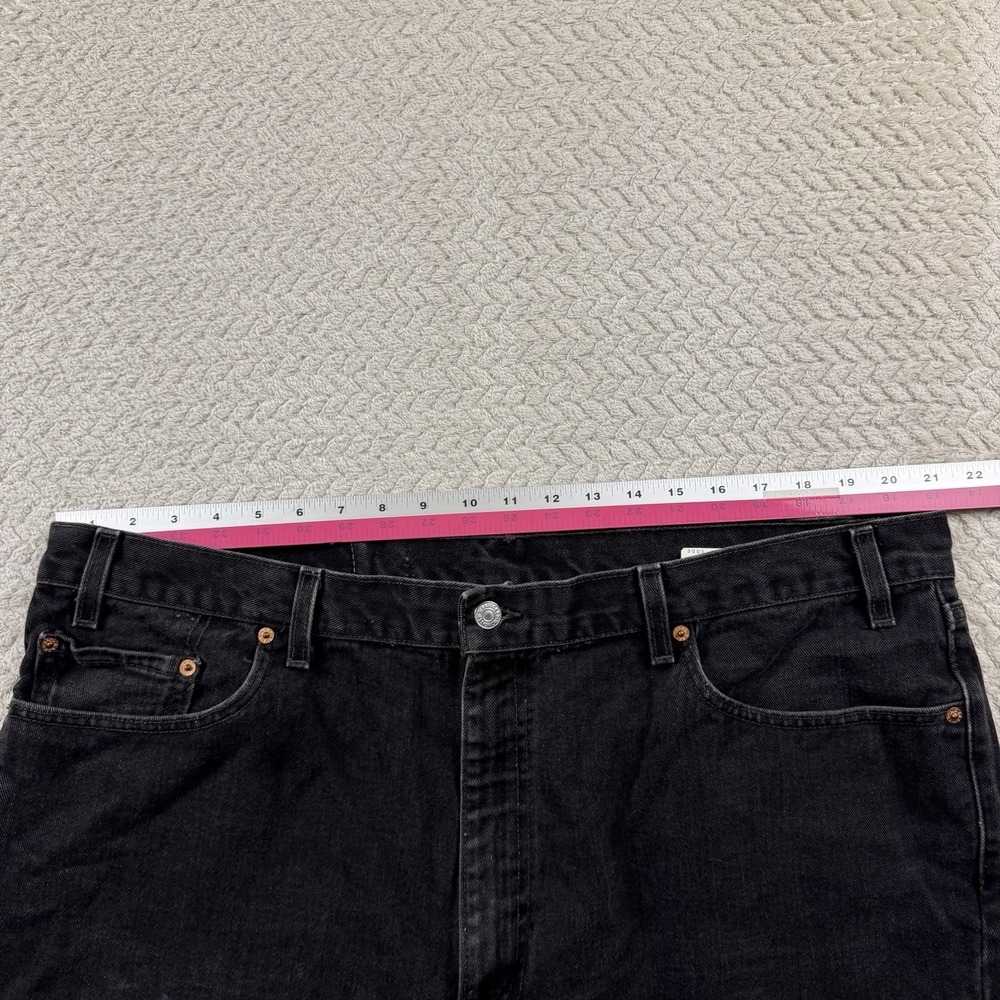 Vintage Levi's 550 Relaxed Fit Jeans‎ Mens 44x30 Faded Black Denim Jeans Y2K USA - Picture 8 of 16